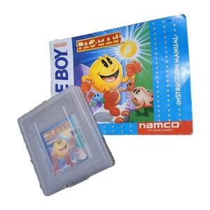 Nintendo Game Boy Game - Pac-Man With Instruction Manual Namco